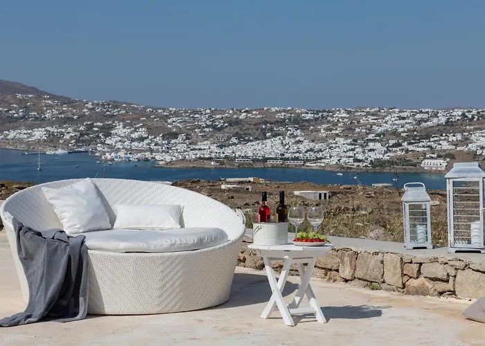 Actor'S Luxury Villa Mykonos -Prestige Pool & Sea View * Mykonos Town
