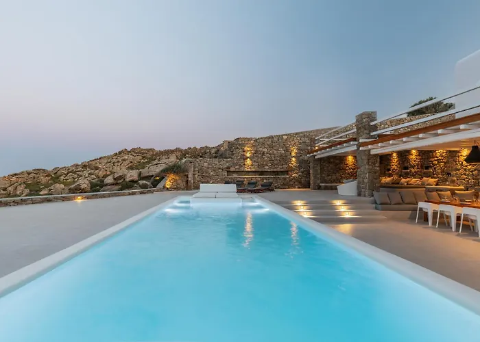 Actor'S Luxury Villa Mykonos -Prestige Pool & Sea View