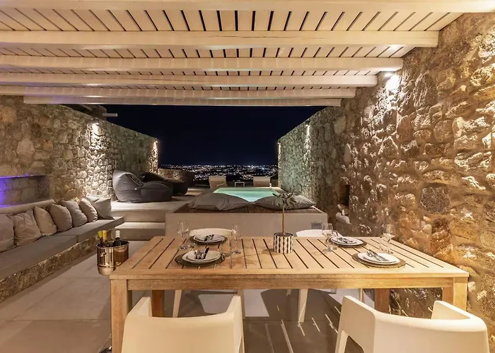Vila Actors Prestige -private Pool & Sea View Mykonos Town