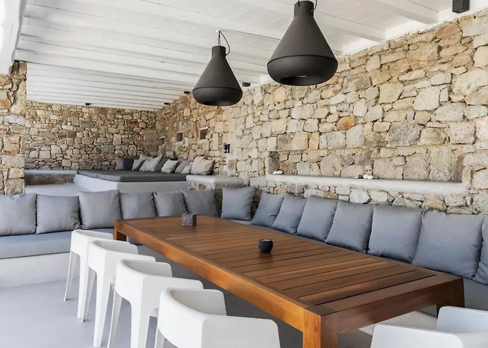 ヴィラ Actors Prestige -private Pool & Sea View Mykonos Town